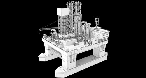 石油钻机3d模型