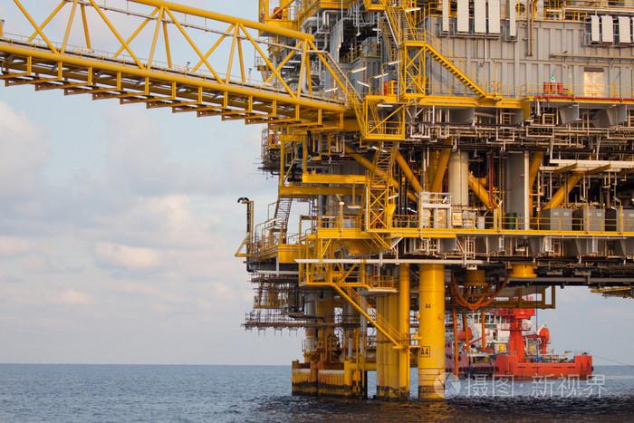 海上石油平台和钻机施工平台照片-正版商用图片07tpjd